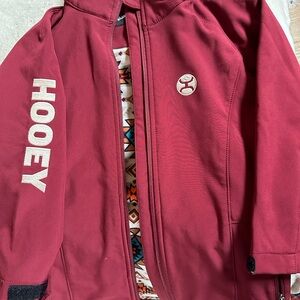 Hooey Maroon Jacket with Tribal Lining